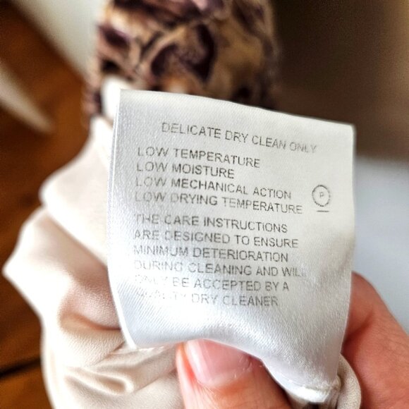 Y2K Karen Millen Silk Slip Midi Dress Sz 8 Animal Print Eyeled Piercings Punk - Picture 10 of 14